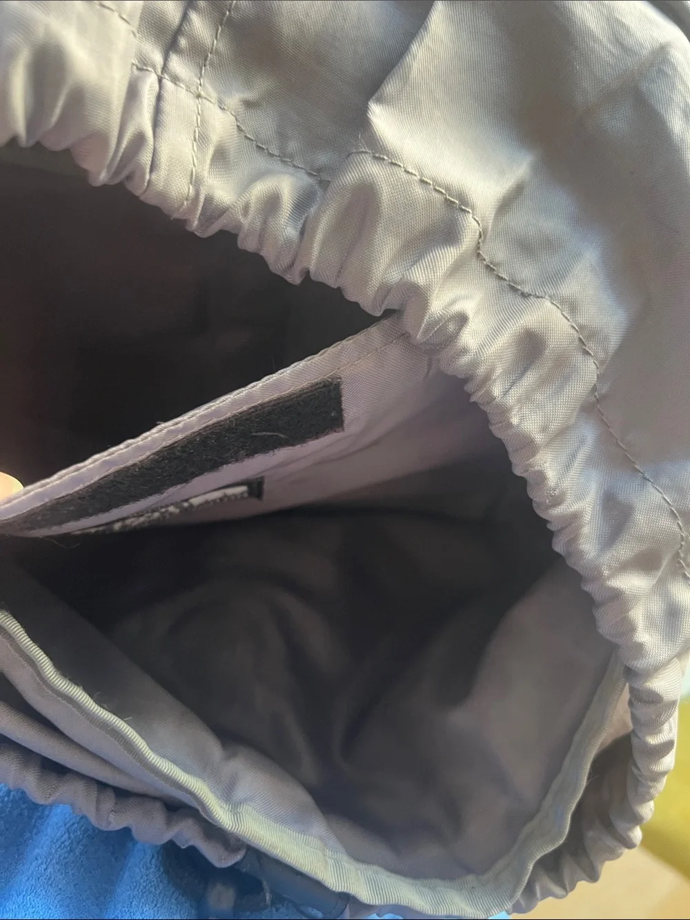 The North Face Gray Backpack with Red Logo and Black Base